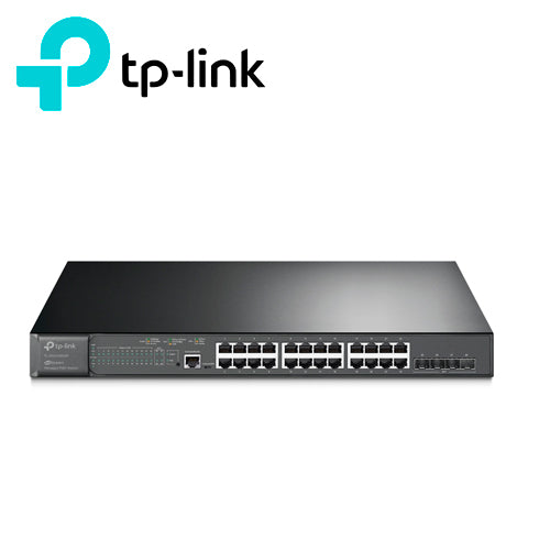 TP-Link Switch Administrable SG3428XMP, 24 Puertos PoE 10/100/1000 Mbps, 384W PoE Total, 4 Puertos 10 Giga SFP+