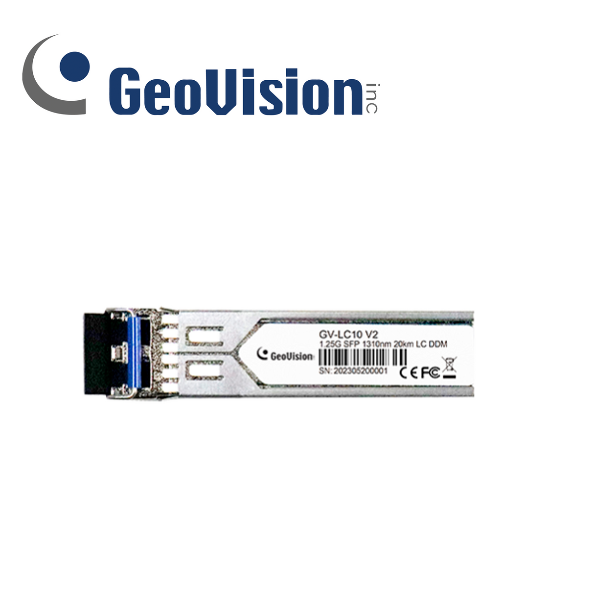 Geovision Transceptor LC GV-LC10 V2, IEEE 802.3z, 1000 BASE SX/LX, SFP