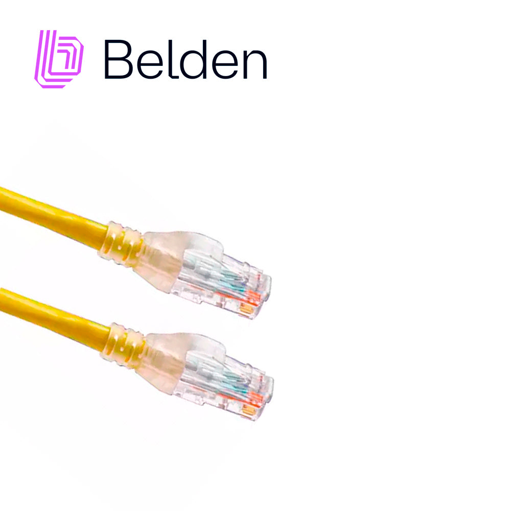 Belden Patchcord UTP Cat6 C601104007 2.1 Mts, Amarillo, 100% Cobre