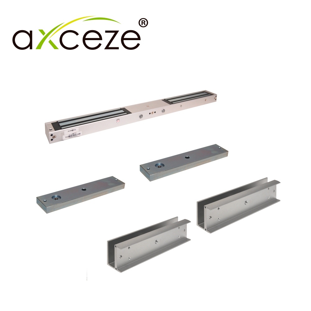 AXCEZE MXU620 KIT Chapa Magnética, 2 Brackets Tipo U, Seguridad IP65