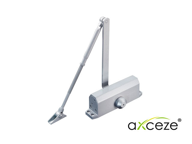AXCEZE Brazo Cerrador de Puertas AX-DOORC120, Cierra Puertas Hasta 120 Kg, Instalación Fácil