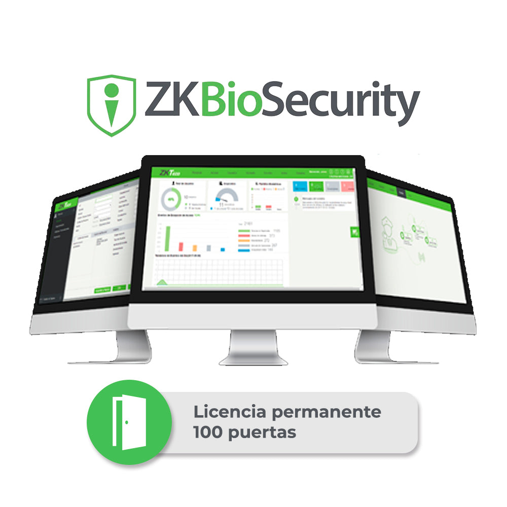 ZKTECO Licencia Bio CVSecurity ZKCV-AC-P100, 100 Puertas, Permanente