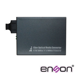 Enson ENS-MC100SC convertidor de medio 1000 Mbit/s Multimodo, Monomodo Negro