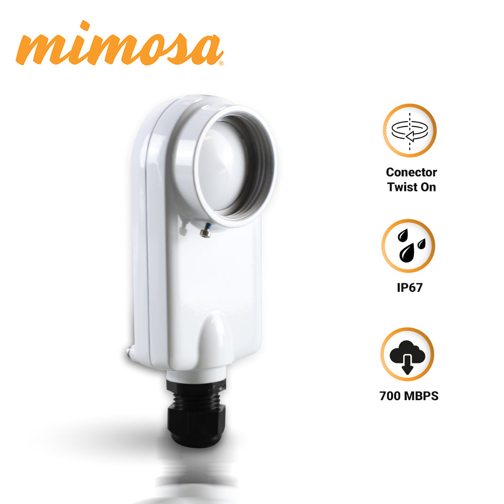 Mimosa C5x IP67 Enlace Inalámbrico 4.9-6.4 GHz, 700 Mbps, 1 Puerto RJ45