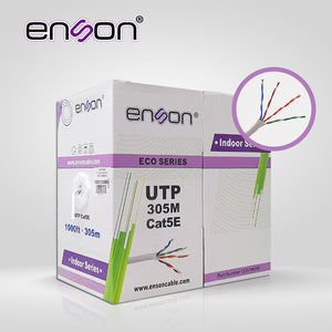 Enson 305m UTP Cat5e cable de red Blanco U/UTP (UTP)