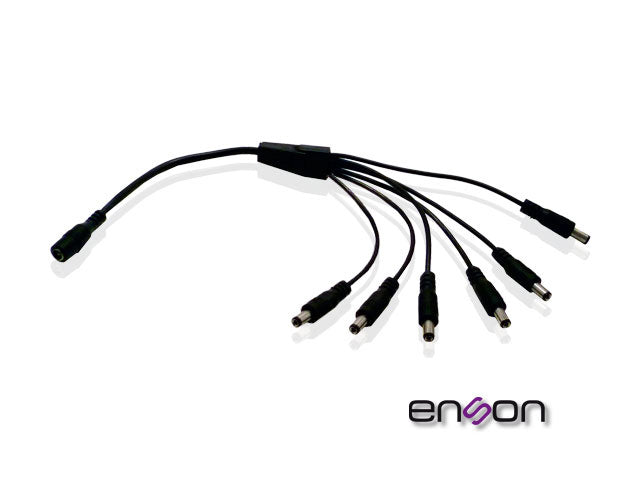 Enson Distribuidor Tipo Pulpo ENS-DC16, 1 a 6 Canales, Ideal para CCTV