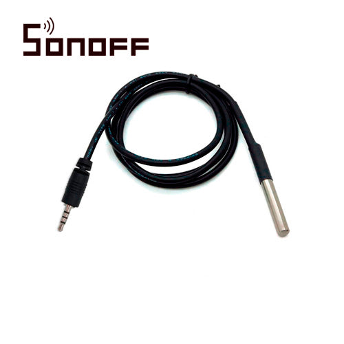 Sonoff Sensor DS18B20, Inalámbrico, IP67, Compatible con Alexa, iOS/Android