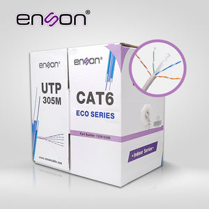 Enson 305m UTP Cat6 cable de red Gris U/UTP (UTP)