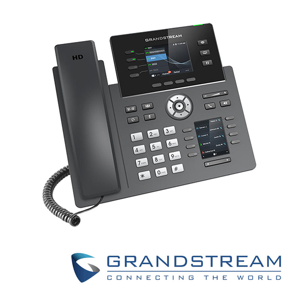 Grandstream Teléfono IP GRP2614, 12 Cuentas SIP, 4 Líneas, WiFi 6, PoE