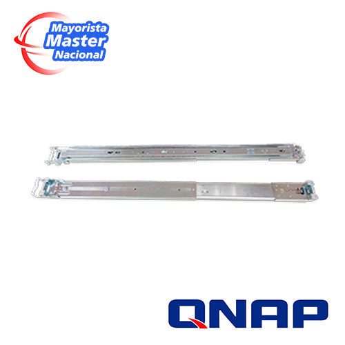 QNAP Riel Para Montaje En Rack RAIL-B02, Compatible Con NAS 1U/2U, Soporta 60 kg
