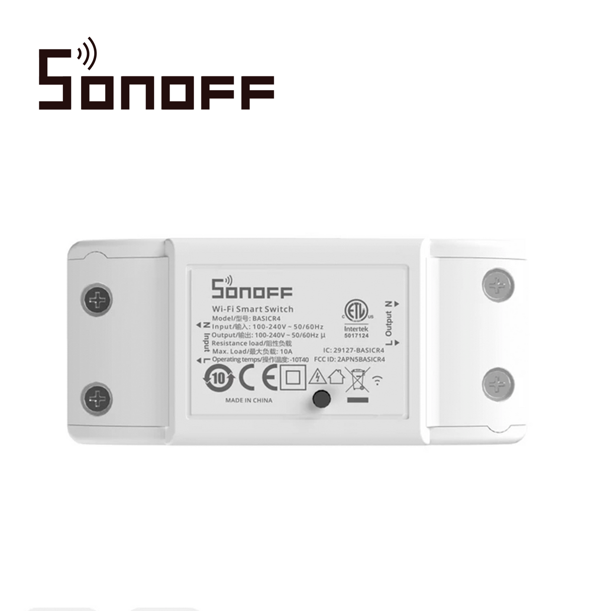 Sonoff Interruptor On/Off BASICR4, WiFi 2.4GHz, 10A, Compatible con Alexa