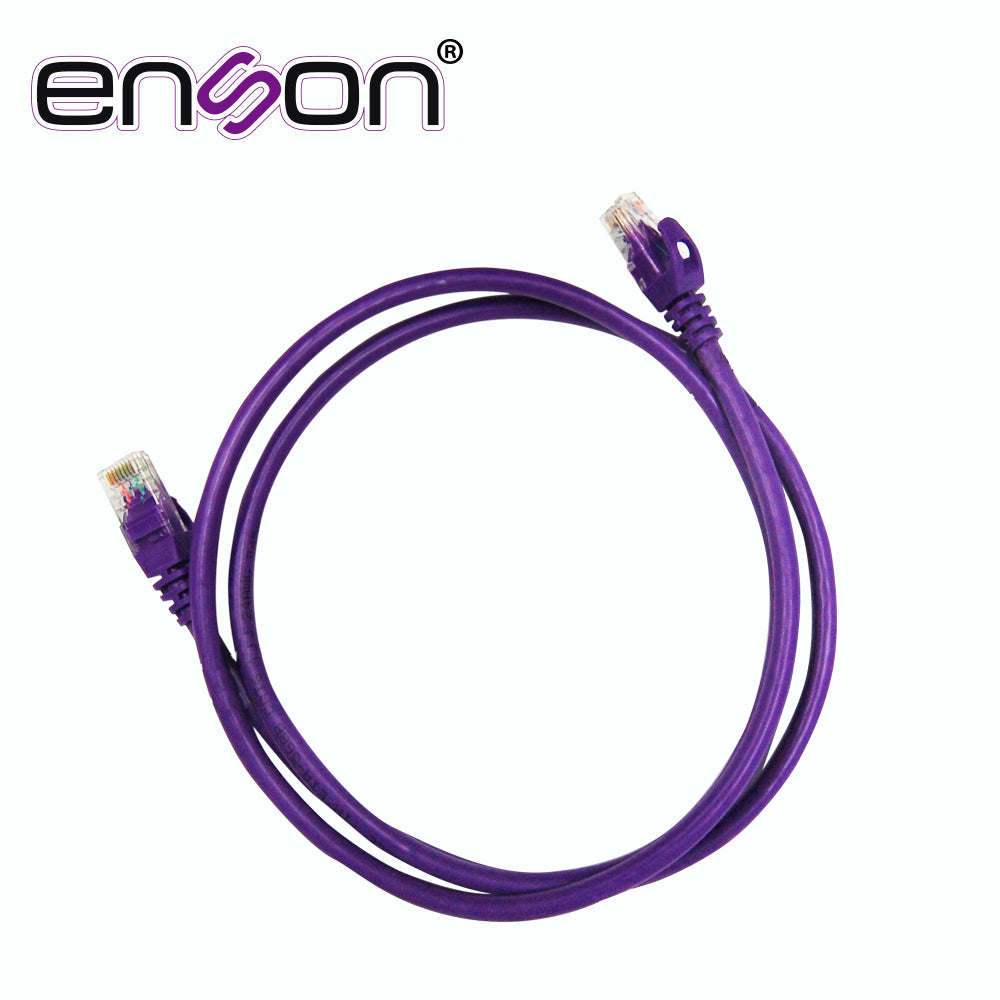Enson Patchcord UTP P6012P CAT6 120CM, 100% Cobre, Morado