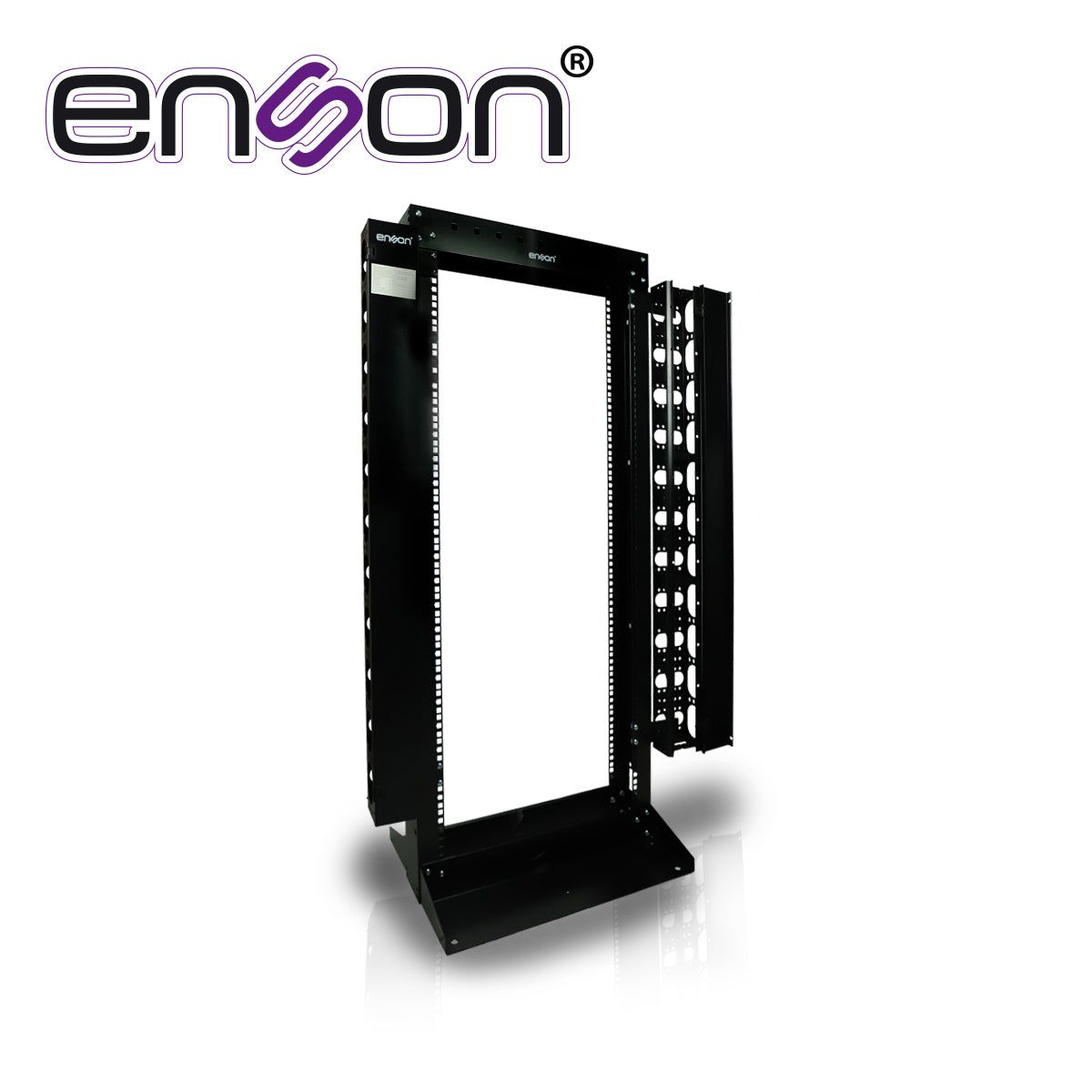 ENSON Rack Vertical ENS-RACK25UO, 25U, Dos Postes, Empotrable, Compatible con Racks
