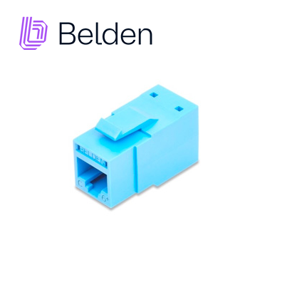 Belden Conector Modular Jack CAT6+ RJ45 RV6MJKUTB-S1, Interior, Azul Claro