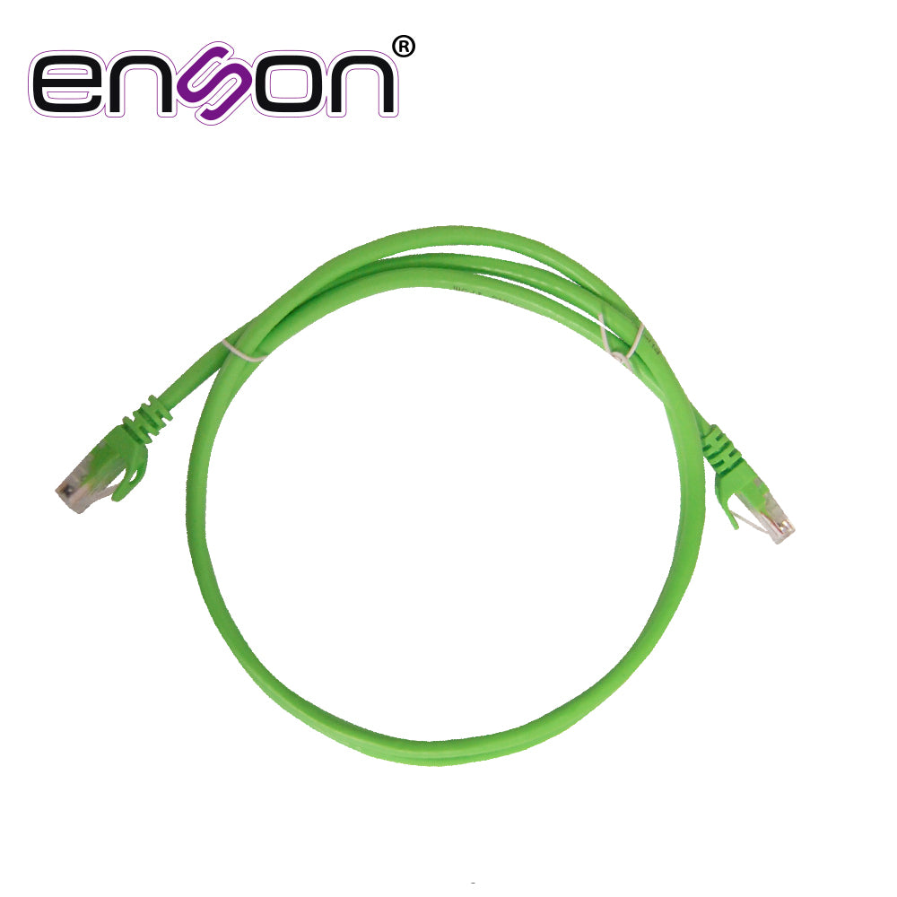 Enson Patchcord UTP P6012E CAT6 120cm, 100% Cobre, Verde