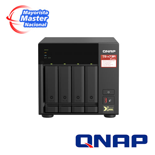 QNAP NAS TS-473A-8G-US, Procesador AMD Ryzen V1500B, 8GB RAM, 4 Bahías SATA, 2 Puertos RJ45 2.5GbE