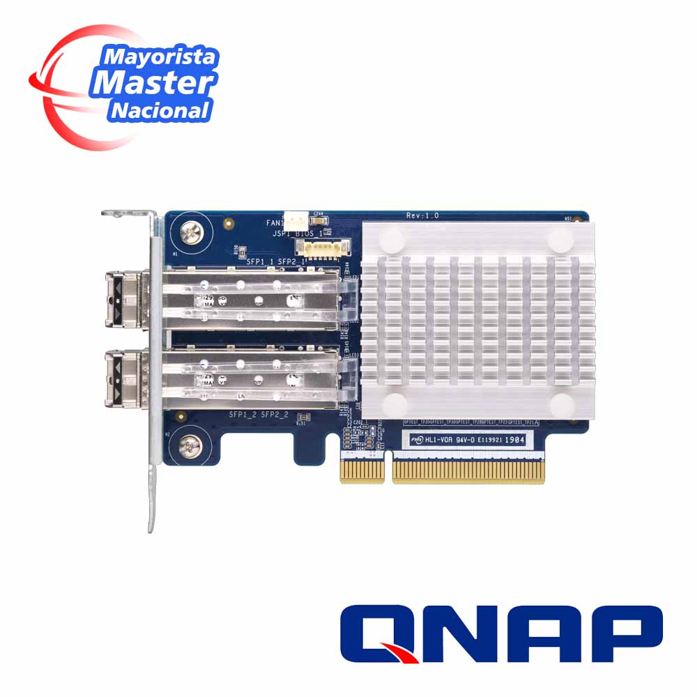 QNAP Tarjeta Host Bus QXP-32G2FC, 32G Fibre Channel, PCIe Gen3 x8, 2 Transceptores