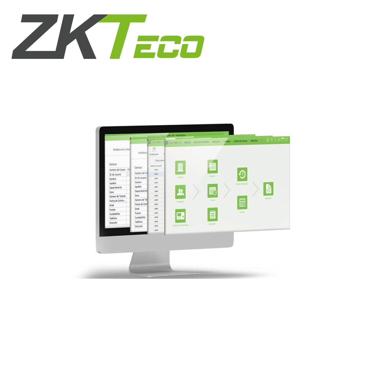 ZKTECO Licencia BioAccess IVS ZKBA-AC-P20, 20 Puertas, 2000 Usuarios, Compatible con InBio 460/260