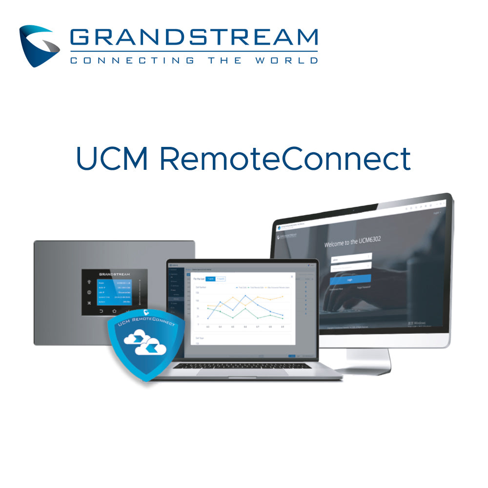 Grandstream UCMRC-SOHO Suscripción Anual, 20 Registros, 4 Sesiones, Producto Empresarial