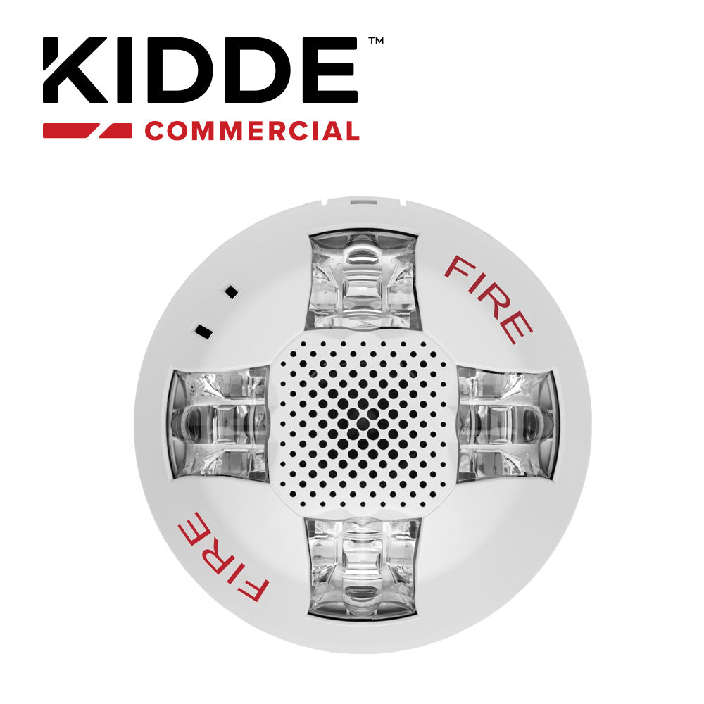 KIDDE Sirena Estroboscópica EGCAVWF 15-115 CD, Montaje Techo, Color Blanco