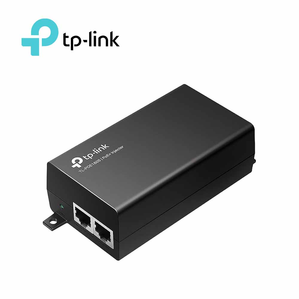 TP-Link Inyector PoE TL-POE160S, 2 Puertos RJ45 10/100/1000Mbps, Hasta 100 Metros, 30W