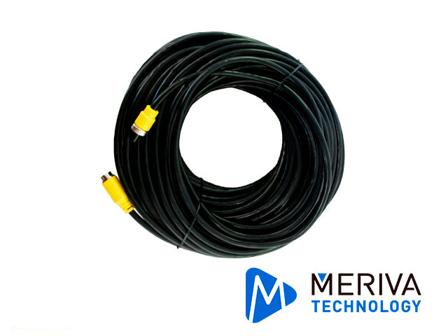 Meriva Technology Cable Din De Aviación MCBL330, 4 Pines, 30M, Conector Hembra-Macho