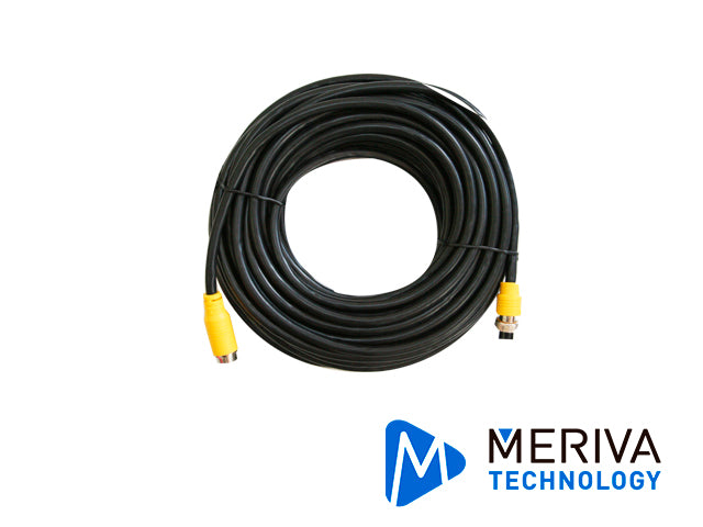 Meriva Technology Cable Din De Aviación MCBL150, 15M, Conector Hembra-Macho, Compatible HD