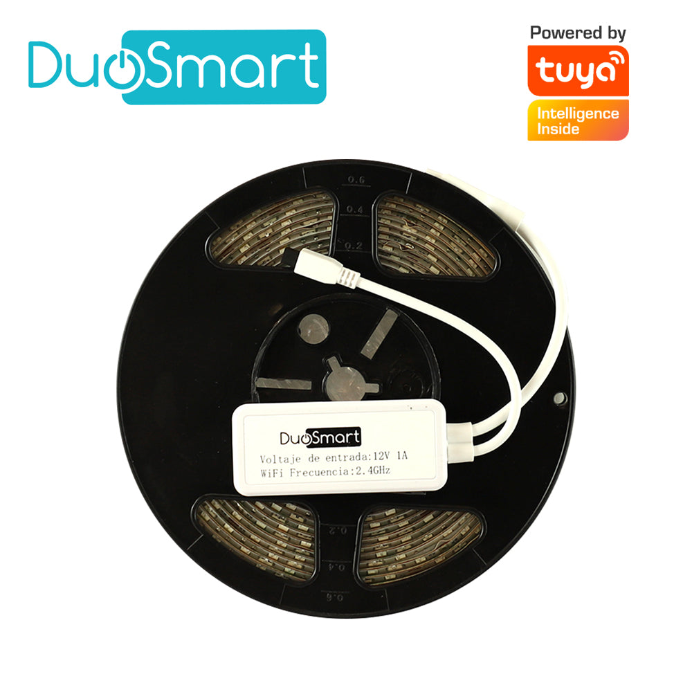 Duosmart Tira LED RGB 5 Metros S30, WiFi 2.4GHz, Compatible con Alexa y Google Home