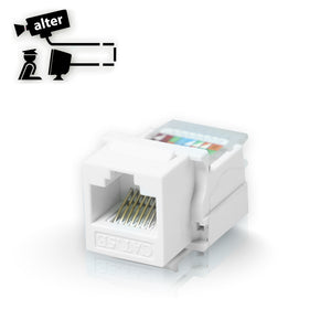 ALTER Conector Jack RJ-45 CAT 5E, Tipo Keyconnect, Armado Sin Pinzas