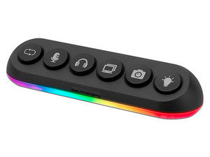 Hub USB Streamplify Deck 5, 4 x USB 3.0, 1 x USB 2.0, RGB, 12V, Negro