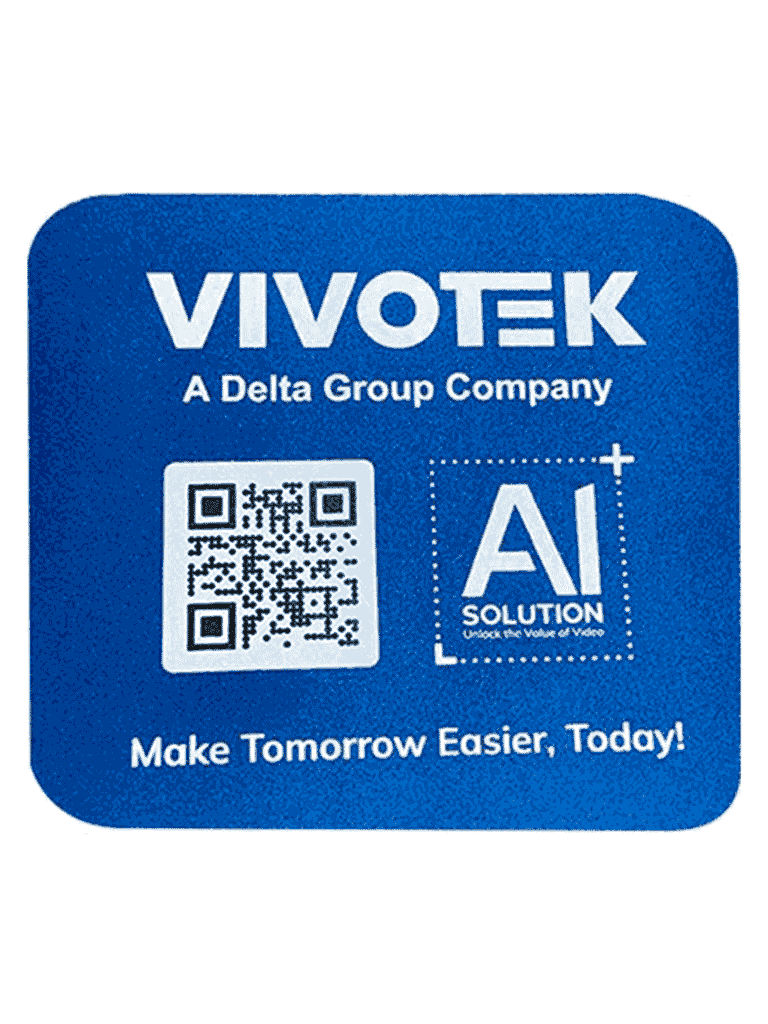 Mousepad VIVOTEK Azul, Base Antideslizante, 25x20cm, Borde Reforzado