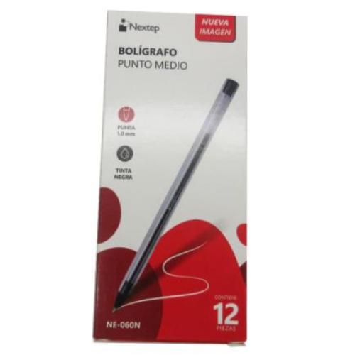 Bolígrafo Nextep 1000 Color Negro 1Mm C/12 FullOffice.com