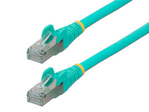 Cable de Red StarTech Cat6a UTP, 0.9m. Velocidad 10Gbps, Color aqua.