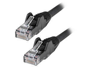 StarTech.com Cable de 15m CAT6 Ethernet - LSZH - Cable de Red RJ45 UTP de 10Gb - 650MHz - PoE de 100W - Latiguillo Snagless con Alivio de Tensión - sin Traba - ETL - Negro Cable Negro 15 m Cat6 U/UTP (UTP)