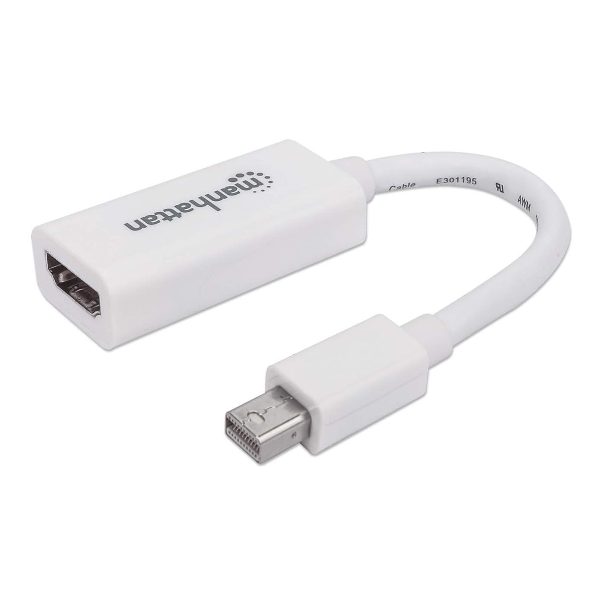 Adaptador Manhattan Pasivo Mini Displayport A Hdmi-H Color Blanco - 322461 FullOffice.com