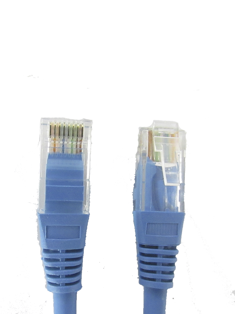 Cable patch cord UTP 2 metros CAT 6 550MHz color azul para redes Ethernet