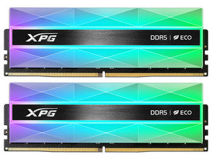 Memoria DIMM XPG Lancer Neon RGB, DDR5 PC5-57600, 7200MHz, CL34, 48GB (2 x 24GB)
