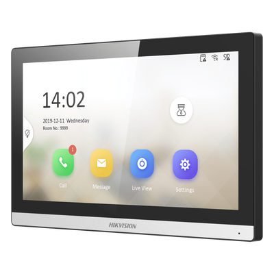 DS-KH6350-WTE1 - Monitor IP Táctil / 7 Pulgadas / Bisel Slim 50% / Wi-Fi 2.4 GHz / PoE 802.3af / Audio Bidireccional / Resolución 1024x600