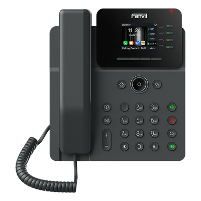 V61G - Teléfono IP Empresarial / 4 Líneas SIP / Pantalla Color 2.4" / Puertos Gigabit / PoE / Conferencia 6 Vías