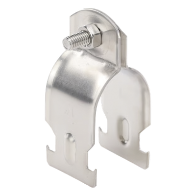 STRUT-STRAP1 - Abrazadera Tipo Strut / Acero Inoxidable 304 / Tubo 33.5 mm / Incluye Tornillo M6 / ISO 9001:2015