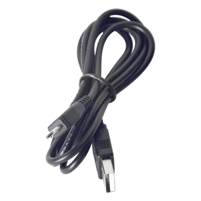 PLUSB - Cable programador y cargador / USB 2.0 a Micro USB / 1 m (3.3 ft) / 1.5 A / Conectores dorados / PVC negro