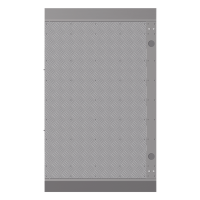 DS-K3B961TX-BASE900-M - Base Adicional para Torniquete / Carril 90 cm (35.4 in) / No Requiere Anclaje / Paso de Cableado Integrado / Serie DS-K3B961