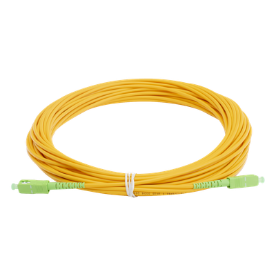 LPSM3SCASCAS15 - Jumper de Fibra Óptica / SC/APC a SC/APC / Monomodo OS2 / 15 m (49.21 ft) / Simplex / 3 mm