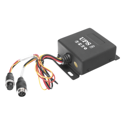 XMRUPS - UPS para Videovigilancia Móvil / 24 VDC / 2000 mAh / 20 min Autonomía / Anti-vibración / -10°C a 60°C / Conector Aviación