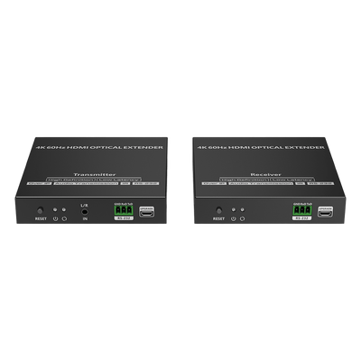 TT982 - Extensor HDMI por Fibra Óptica / 4K@60Hz / Alcance 40 km (131,233 ft) / HDMI 2.0 / HDCP 2.2 / IR Bidireccional / RS-232