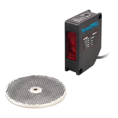 XBS-RR16 - Detector Fotoeléctrico / Alcance 16 m (52.5 ft) / IP65 / Salida Relevador 30 VCC @ 1 A / Tiempo de Respuesta < 20 ms / LED de Alineación