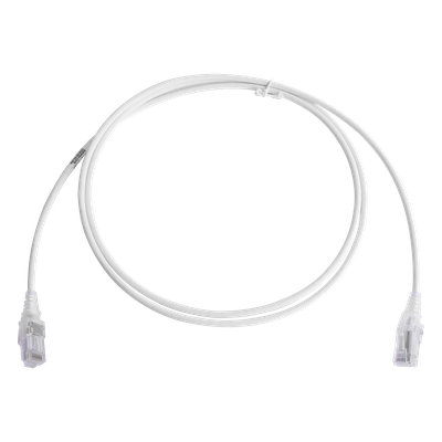 MC6-05-0228 - Patch Cord Modular Cat6 UTP / 28AWG / CM/LS0H / 1.52 m (5 Pies) / Diámetro 4.0 mm / Blanco