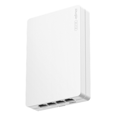 RG-RAP62-WALL - Access Point Mesh Wi-Fi 6 / AX3000 / 4 Puertos Gigabit / 320 Usuarios / Diseño Ultra-Delgado 23.5 mm
