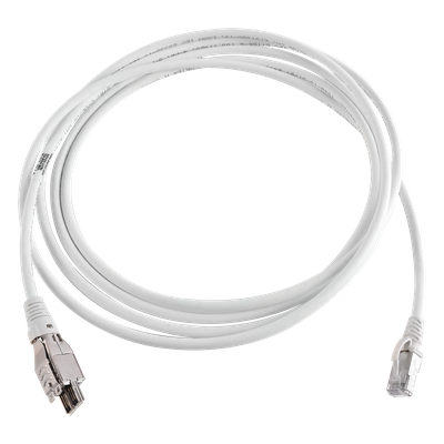 T4A-S15M-B02L - Patch Cord / Cat6A 1/10G Ethernet / 4 Pares / S/FTP / LS0H / 15 m (49.21 pies) / Marfil