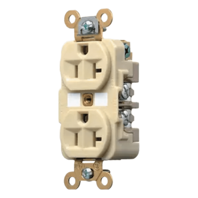 HUB-HBL5362I - Contacto Dúplex Industrial / 20 A / 125 V / 2 Polos 3 Hilos / NEMA 5-20R / Grado Industrial / Interior Seco